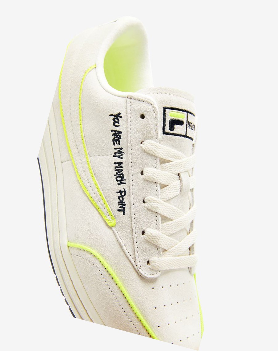 Fila Tenis 88 Premium X Msgm Sneakers Blancas Negras Amarillo | 36PBUJZXN