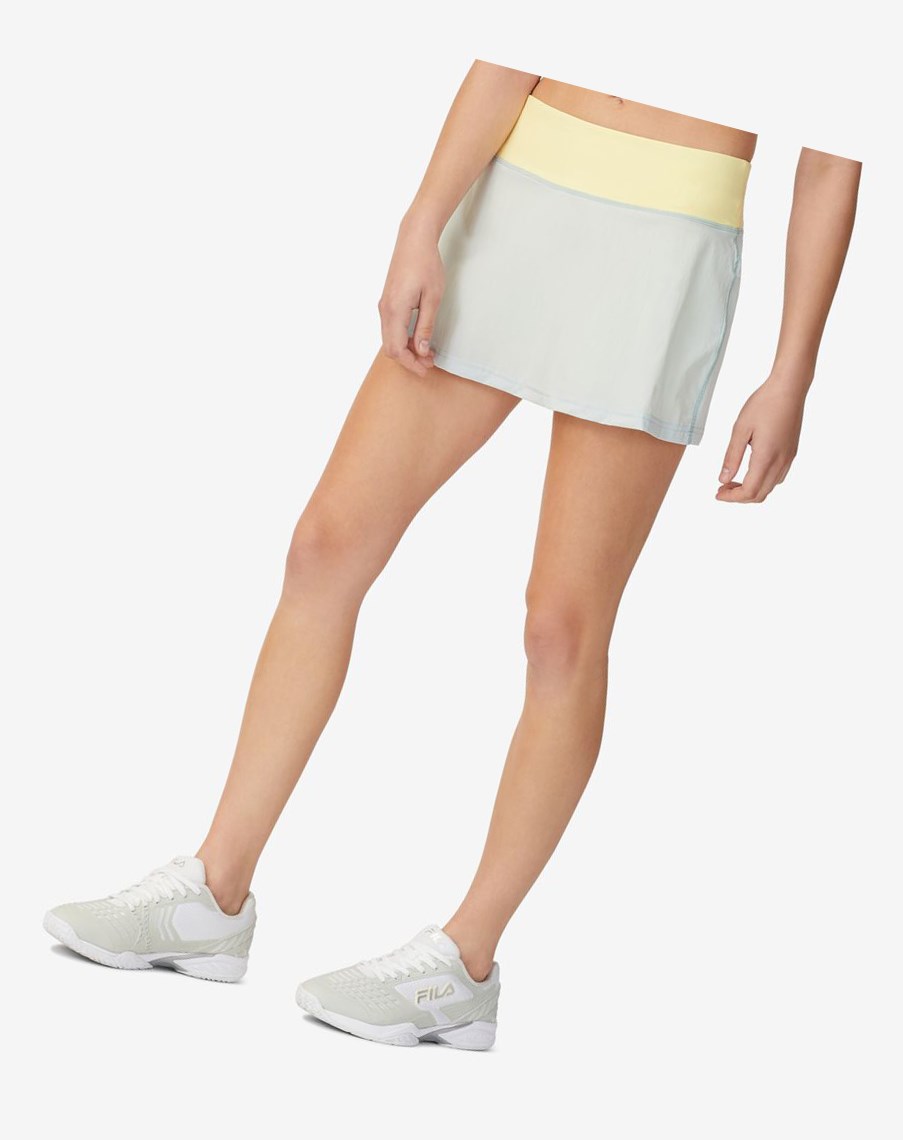 Fila Tie Breaker 13 1/2" Skater Skort 396 Sky Gray | 13VXIJPSR