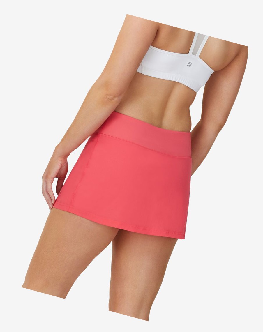 Fila Tie Breaker 13 1/2" Skater Skort Rojas | 25DNQSYRB