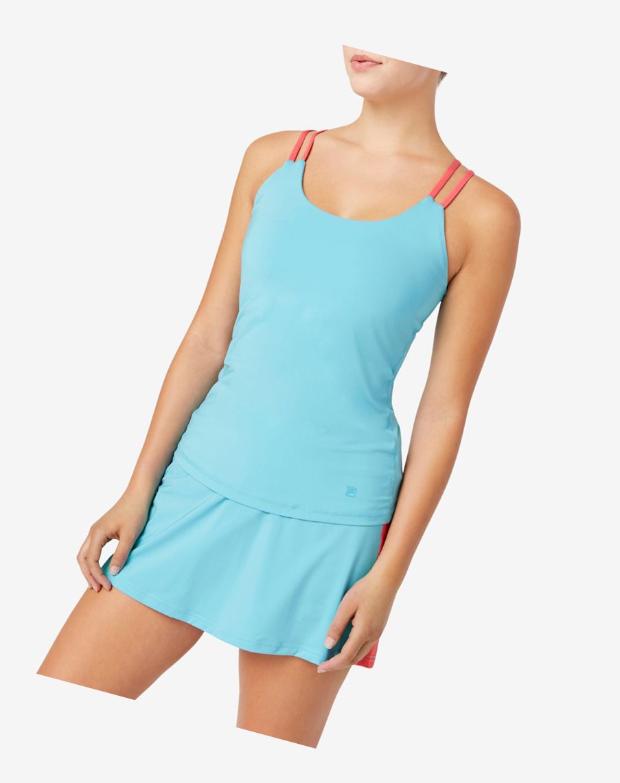 Fila Tie Breaker Multi-strap Cami Tank Azules Rojas | 86TGCOUZV