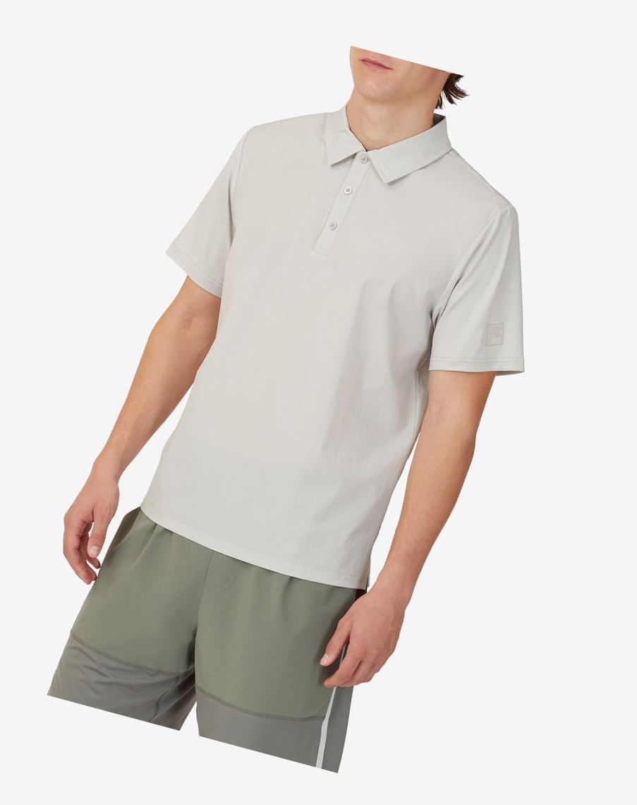 Fila Tie Breaker Polo Gris Blancas | 86QMRNKSF