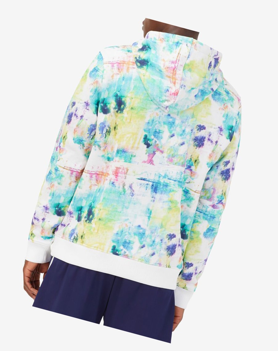 Fila Tie Breaker Tie Dye Hoodie Blancas | 85YPLSAXW