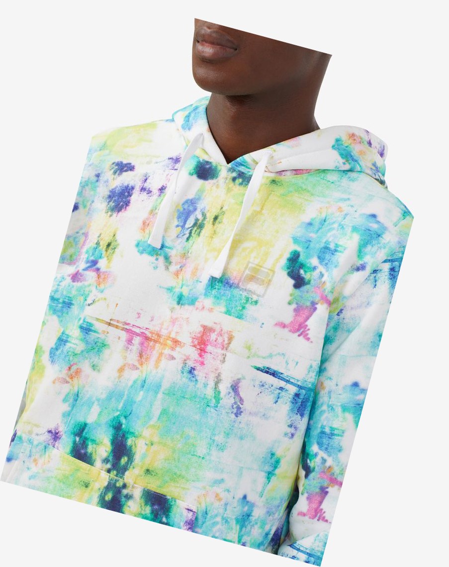 Fila Tie Breaker Tie Dye Hoodie Blancas | 85YPLSAXW