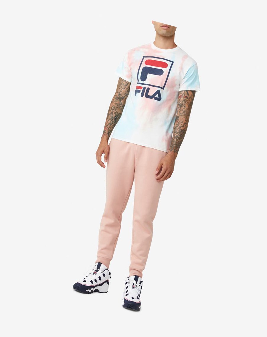 Fila Tie Dye Stacked Logo Tee 099 Tie Dye | 51KPIFOJM