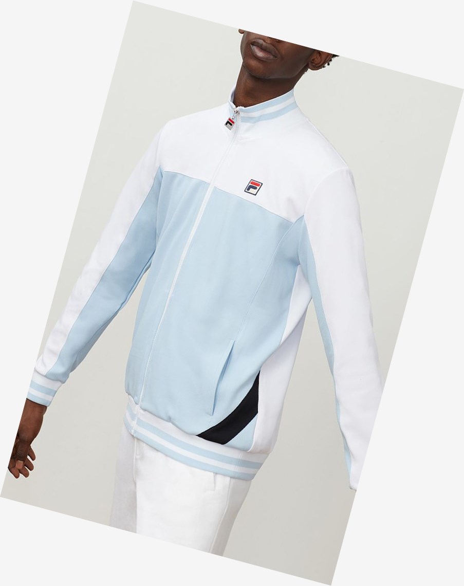 Fila Tiebreaker Pista Jacket Cblu/Wht/Blk | 09YKPCEIL