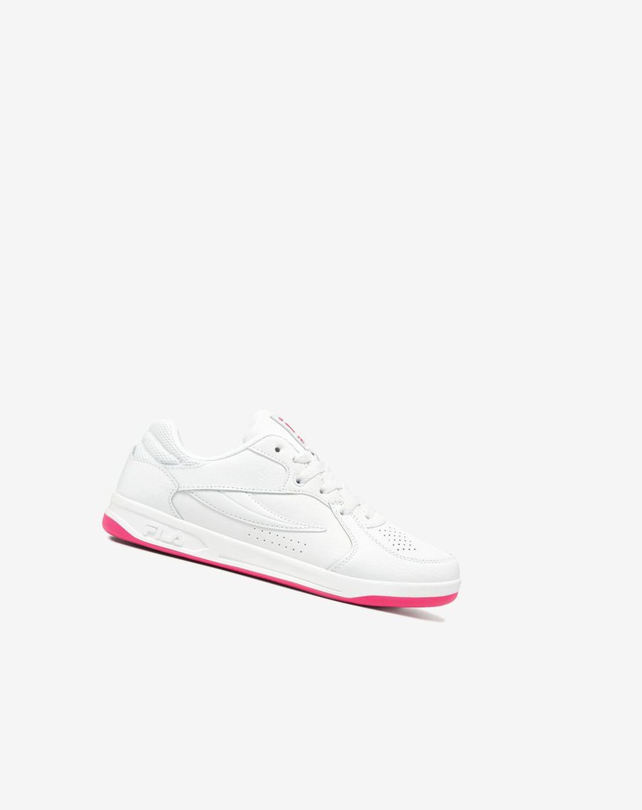 Fila Tn-83 Tenis Shoes Blancas Blancas Rosas | 91UYPVOKB