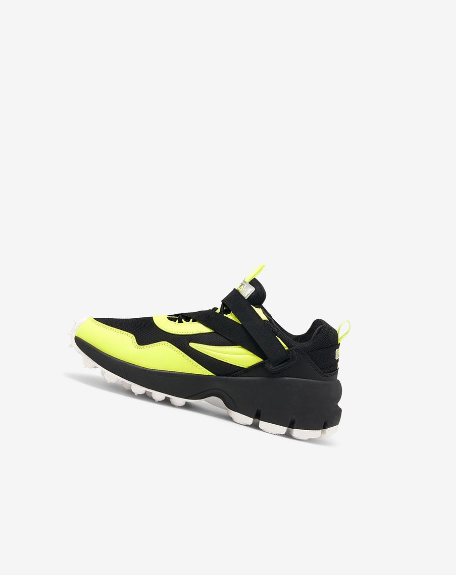 Fila Trailpacer Slip-on Sneakers Negras Amarillo Blancas | 13OXZNDTK