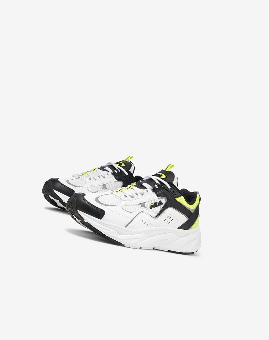 Fila Trigate Plus Sneakers Blancas Negras Amarillo | 98AUWNVOE