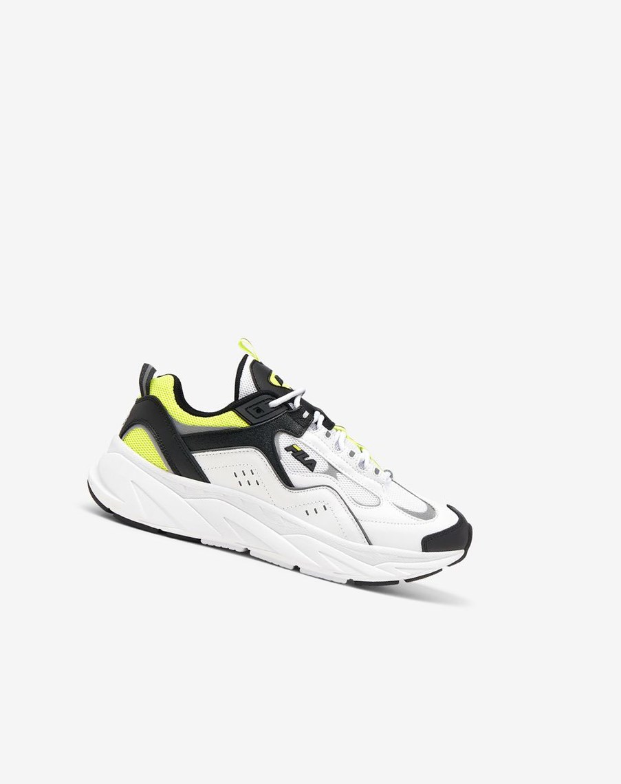 Fila Trigate Plus Sneakers Blancas Negras Amarillo | 98AUWNVOE