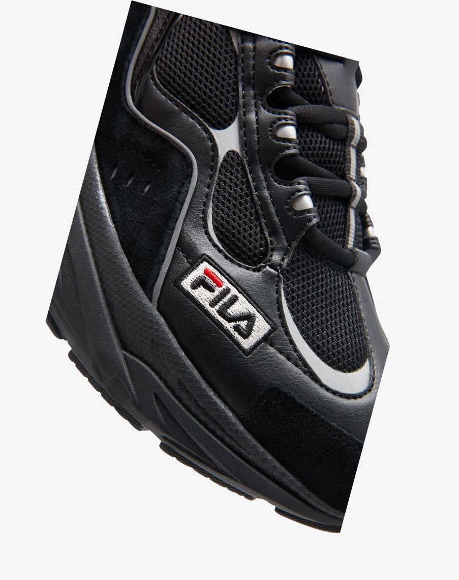 Fila Trigate Plus Sneakers Negras Azul Marino Plateadas | 01WSIJKGB