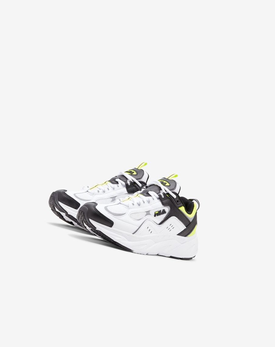 Fila Trigate Plus Tenis Shoes Blancas Negras Amarillo | 17GZLRYEN