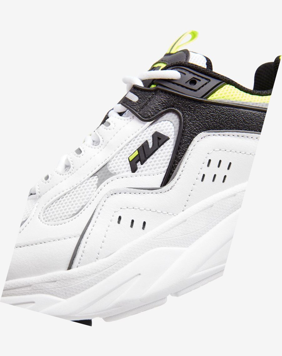 Fila Trigate Plus Tenis Shoes Blancas Negras Amarillo | 17GZLRYEN