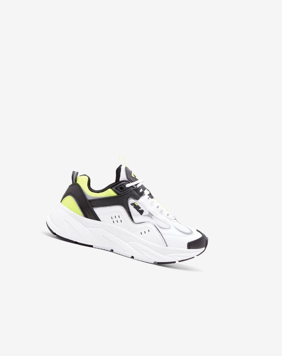 Fila Trigate Plus Tenis Shoes Blancas Negras Amarillo | 17GZLRYEN