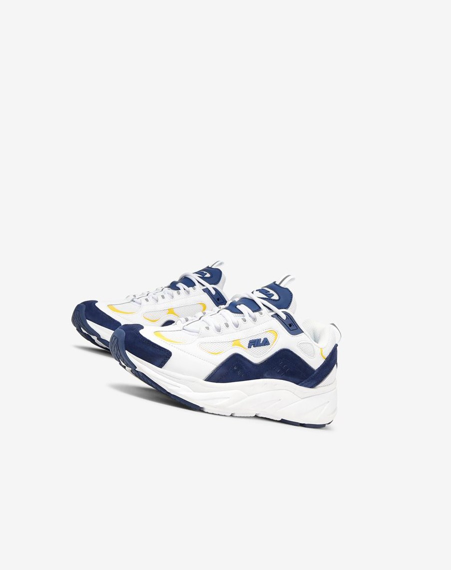 Fila Trigate Sneakers Azules Oscuro Blancas Limón | 29XKQVJDP