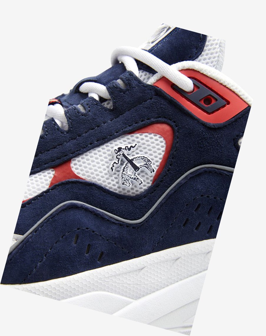 Fila Trigate X Brooks Brothers Fornido Sneakers Blancas Azul Marino Rojas | 21BOQAGWR