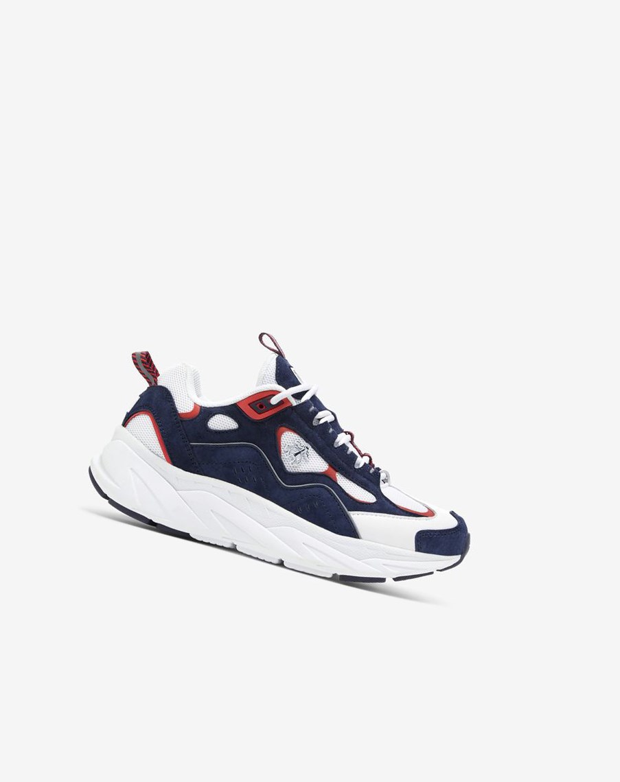 Fila Trigate X Brooks Brothers Fornido Sneakers Blancas Azul Marino Rojas | 21BOQAGWR