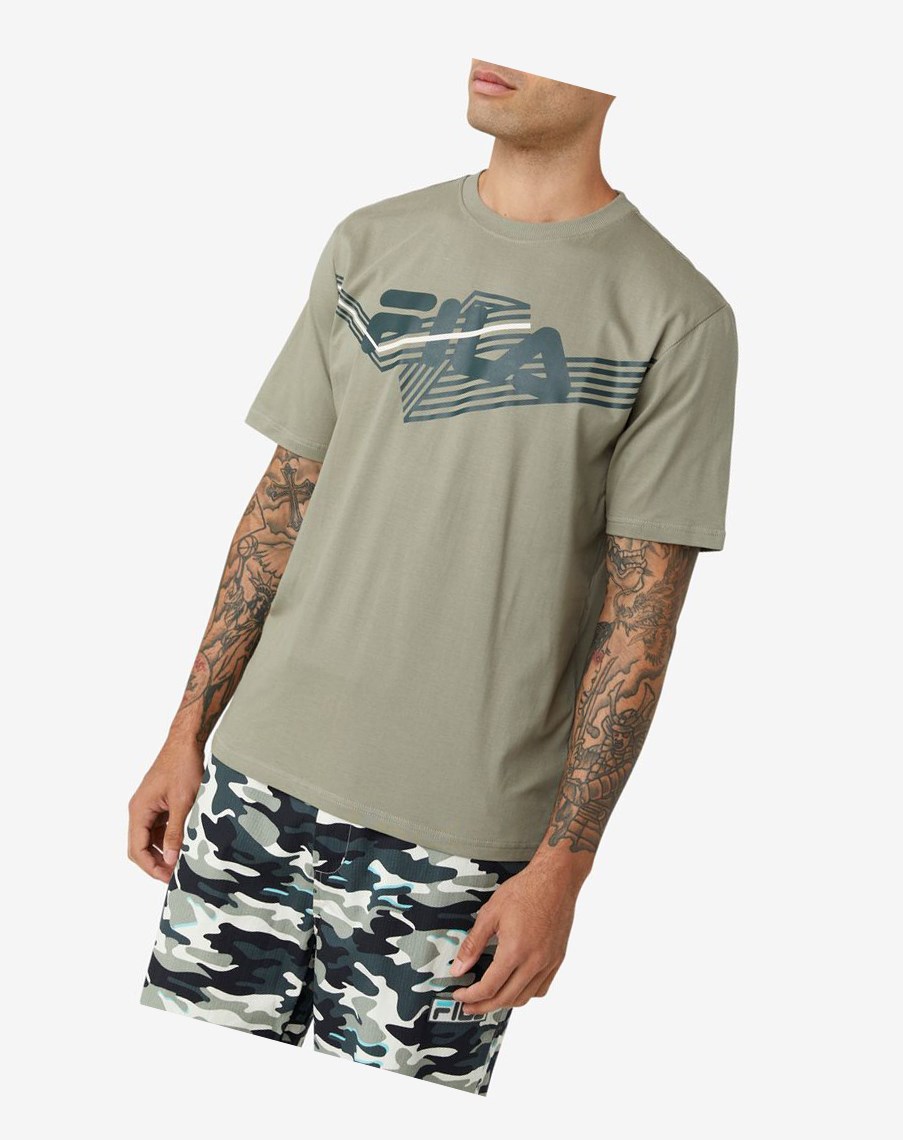 Fila Trist Tee 397 Vetiver / Urban Chic / Turtledove | 78ZGQFXBO