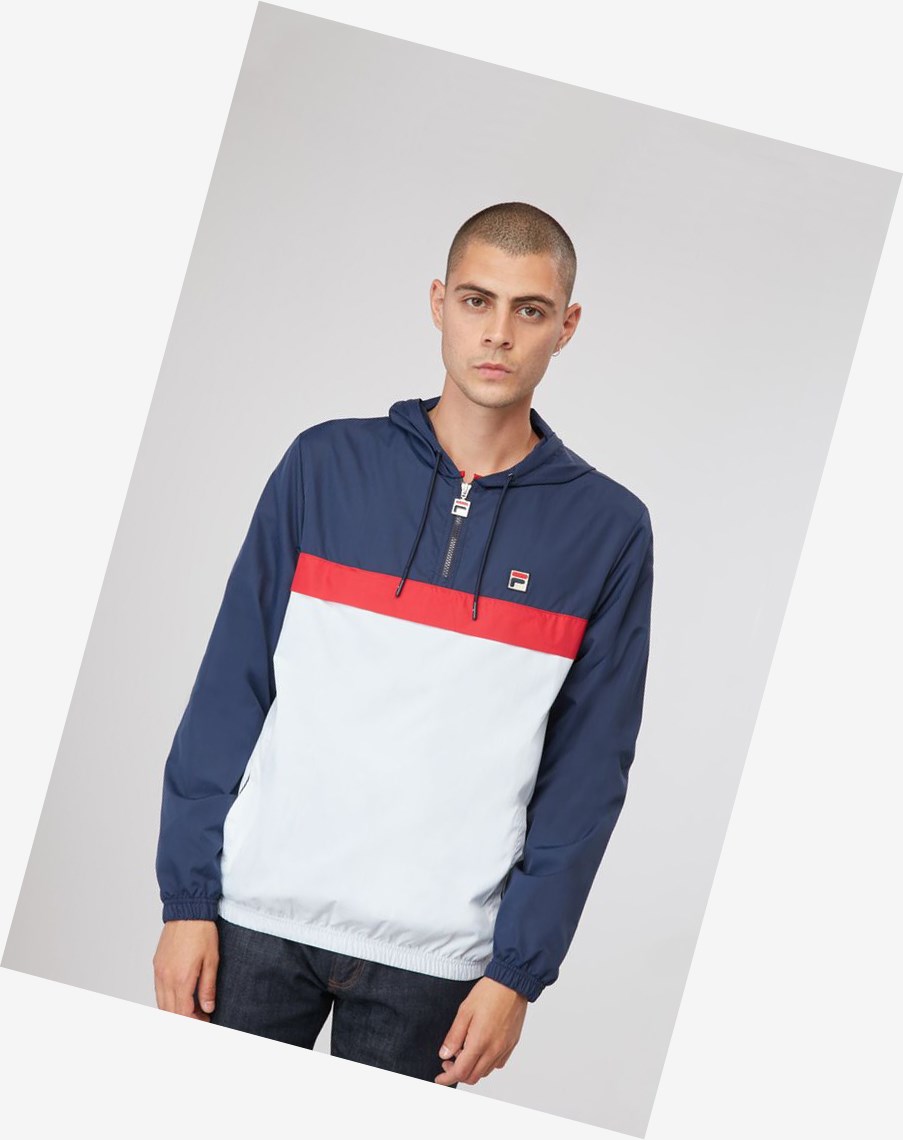 Fila Turin Windjacket Wht/Cred/Navy | 13YPZGEDW