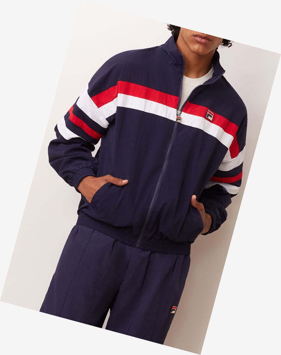 Fila Tyrell Viento Jacket Peac/Wht/Cred | 67WJXDUKZ