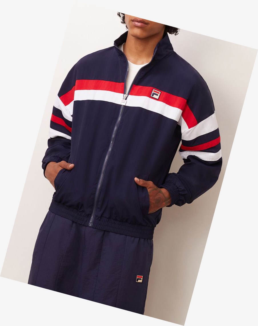 Fila Tyrell Viento Jacket Peac/Wht/Cred | 67WJXDUKZ