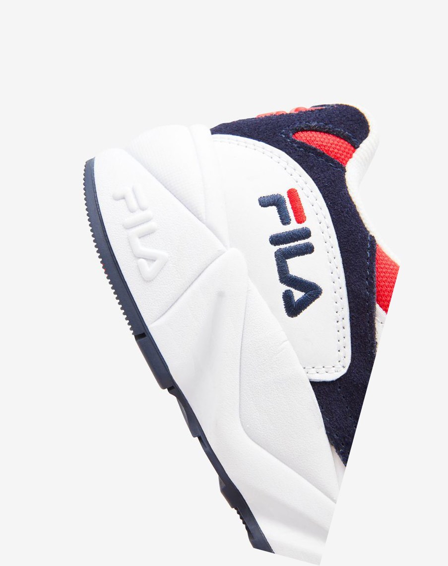 Fila V94m Tenis Shoes Fred/Wht/Fnvy | 51URKHNDW