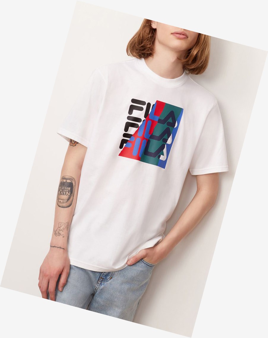 Fila Valdez Tee Blancas | 19ADXKHBM