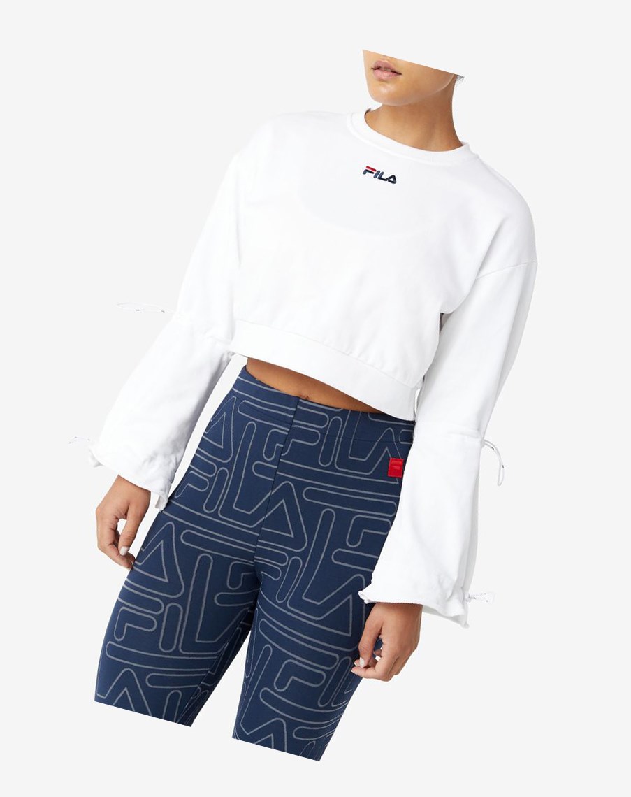 Fila Vedi Sweatshirt Blancas | 58JCPHEAI