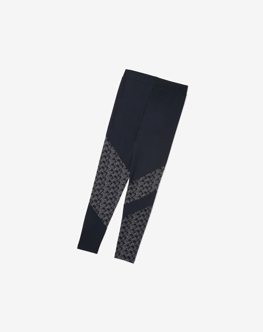 Fila Vilina Legging Negras Blancas | 14YLJABNH