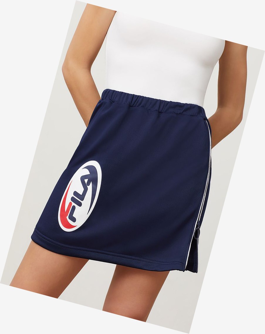 Fila Violeta Skirt Peac/Wht/Cred | 43ZWHTYXU