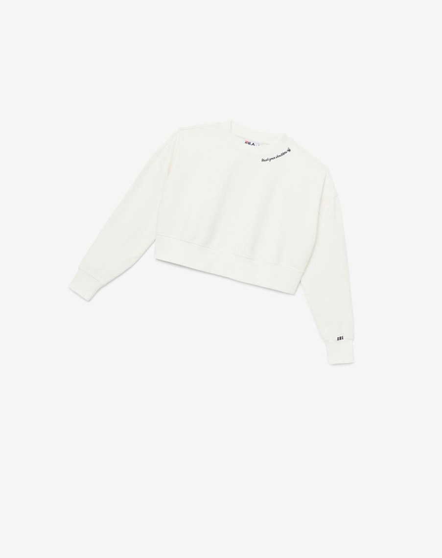 Fila Vitalia Cropped Crew Blancas | 35FNLWPDI