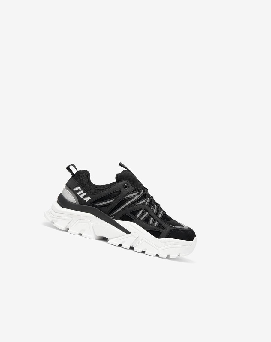 Fila Vitalize Fornido Sneakers Negras Blancas Plateadas | 83AVWBHEL