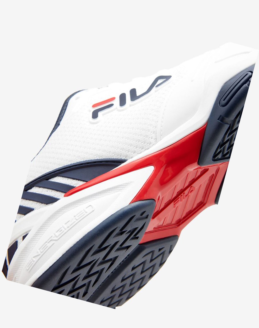 Fila Volley Zone Tenis Shoes Blancas Azul Marino Rojas | 28FJXPBGA