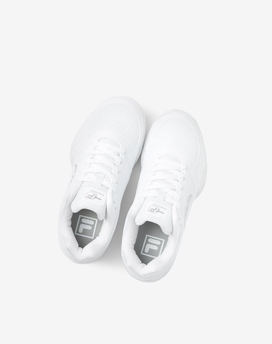 Fila Volley Zone Tenis Shoes Wht/Msil/Wht | 02OZQFPYJ