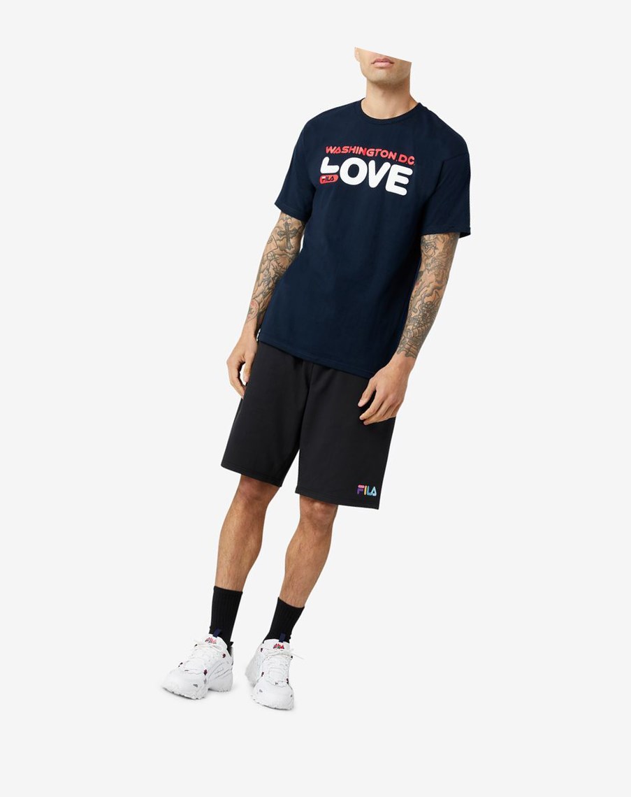 Fila Washington D.C. Love Tee 410 Peacoat | 45VZOFBTE