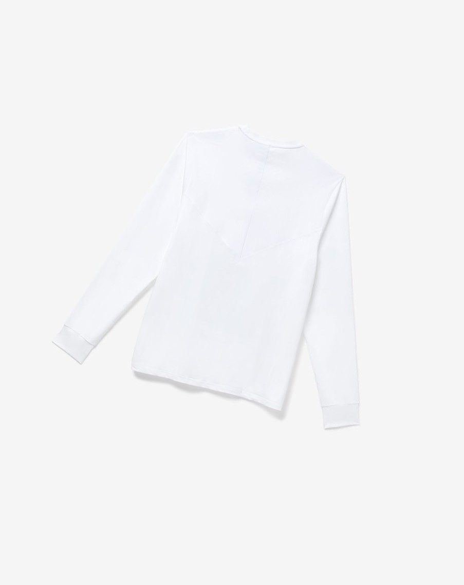 Fila White Line Long Sleeve Top Blancas | 36QLAZHNV