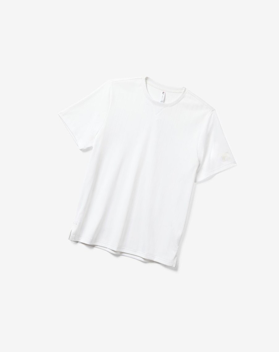 Fila White Line V-notch Crew Blancas | 96ANQCUOJ