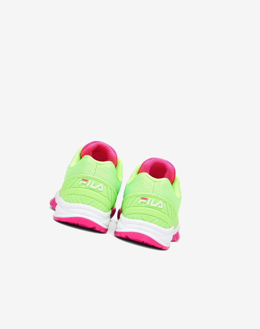 Fila Women’S Volley Zone Tenis Shoes Verde Blancas Rosas | 73FDMCWXB