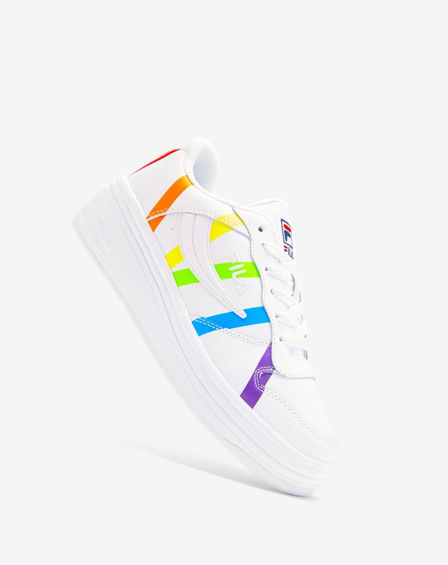 Fila Wx-100 Pride Tenis Shoes Blancas Blancas | 16NARTGHS