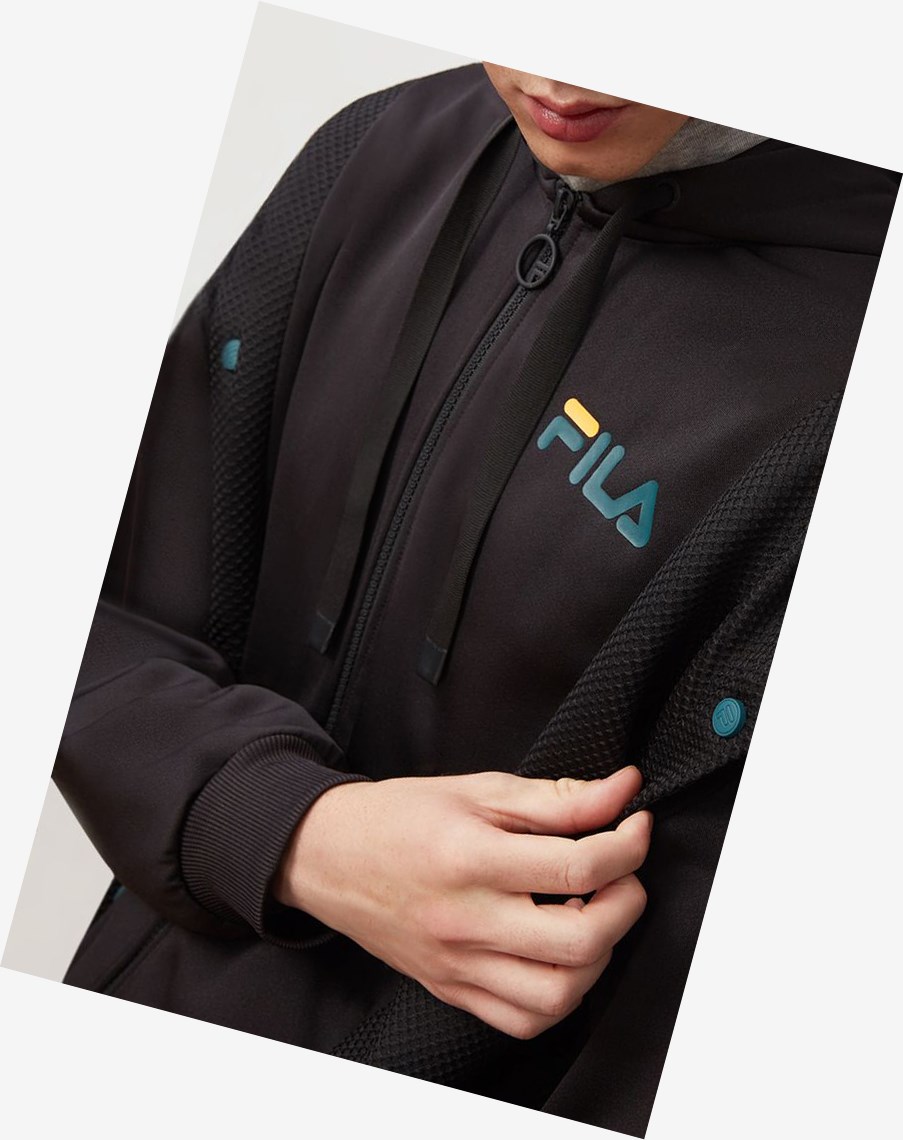 Fila Zee Snap Off Sleeve Jacket Negras | 53STIJKAW